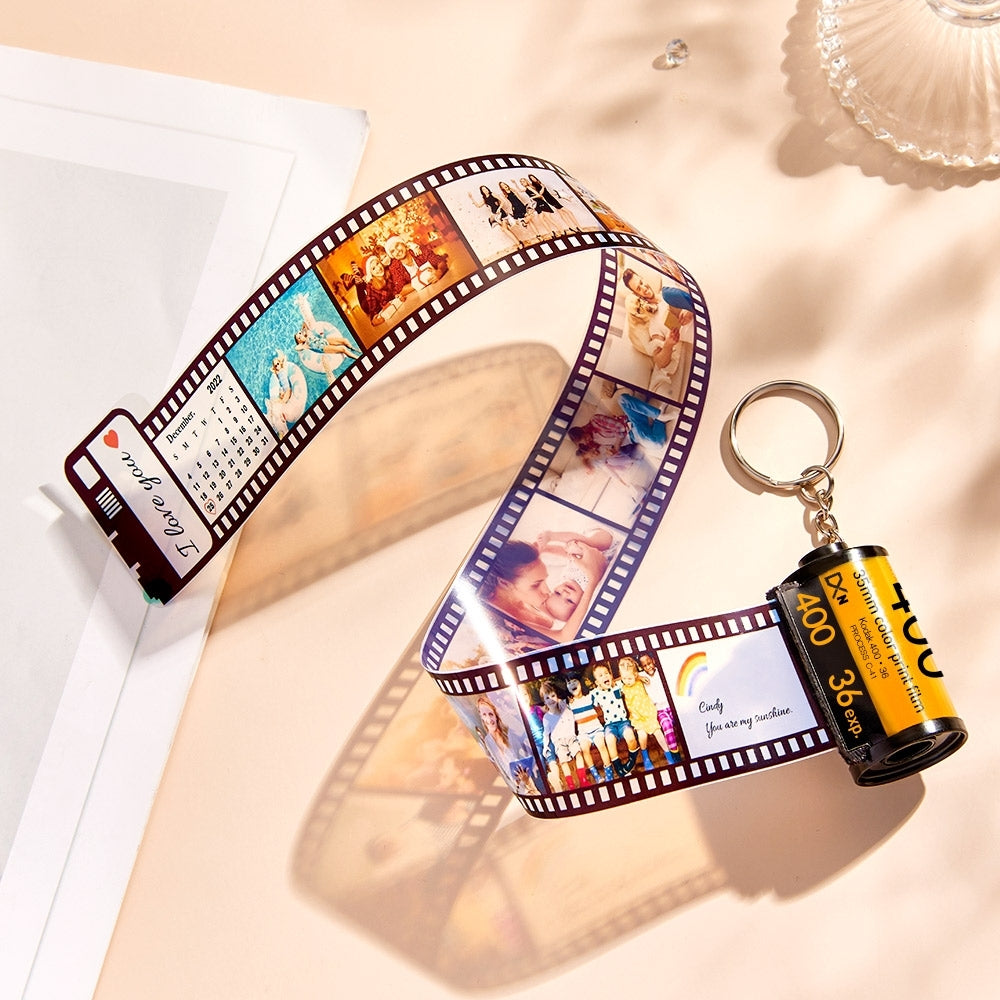Porte-clés De Rouleau De Caméra Personnalisé Cadeaux De Porte-clés De Film Personnalisés Pour Les Amoureux